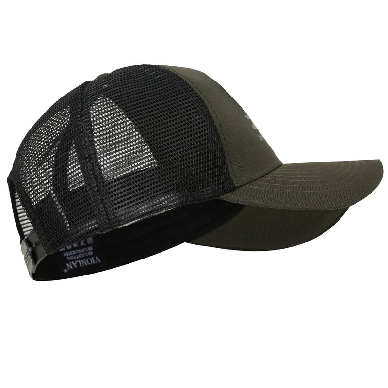 VIONLAN Baseball Cap American Flag Trucker Hat for Men Women 3D Embossed Logo Adjustable Outdoor Mesh Snapback Hat - Image 3