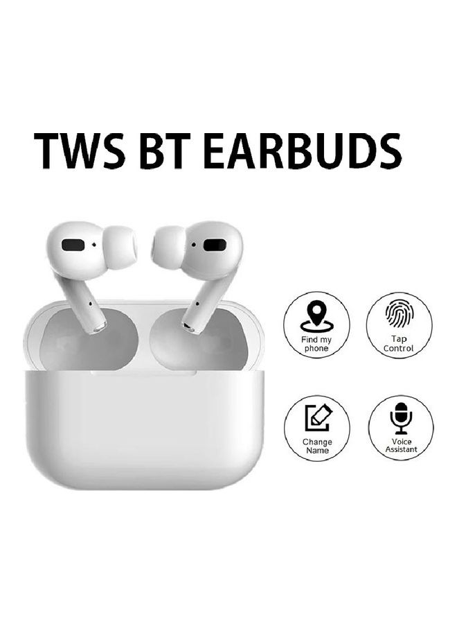 TWS In-Ear Earphones With Charging Case White - Image 3