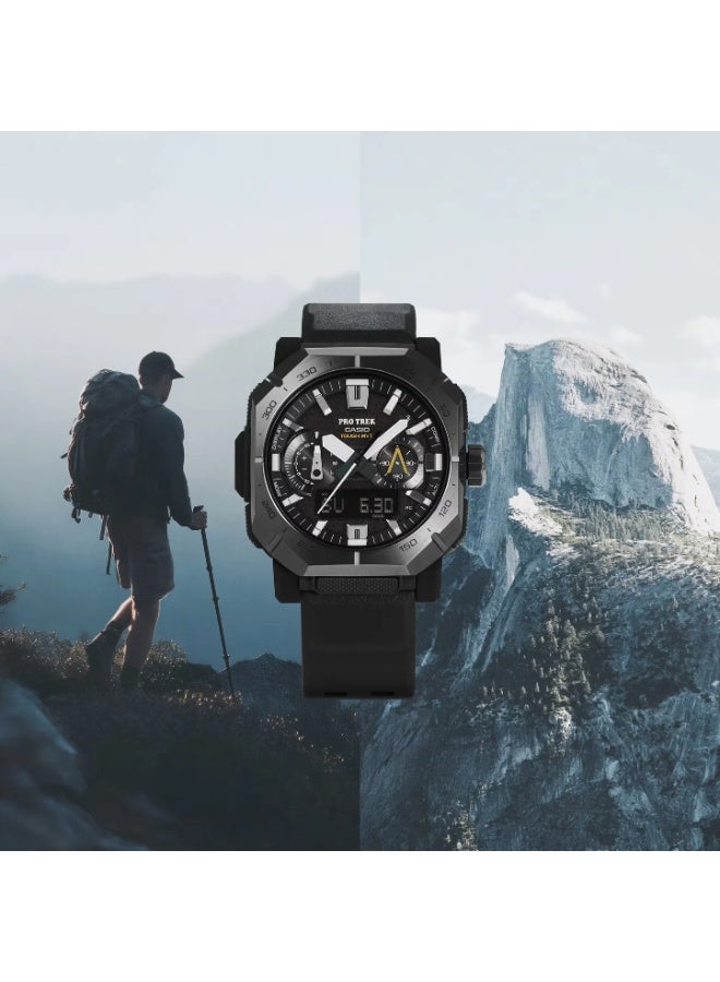 CASIO Pro Trek Watch Sapphire Crystal and Eco-Friendly Materials PRW-B1000-1D Men's Black - Image 5