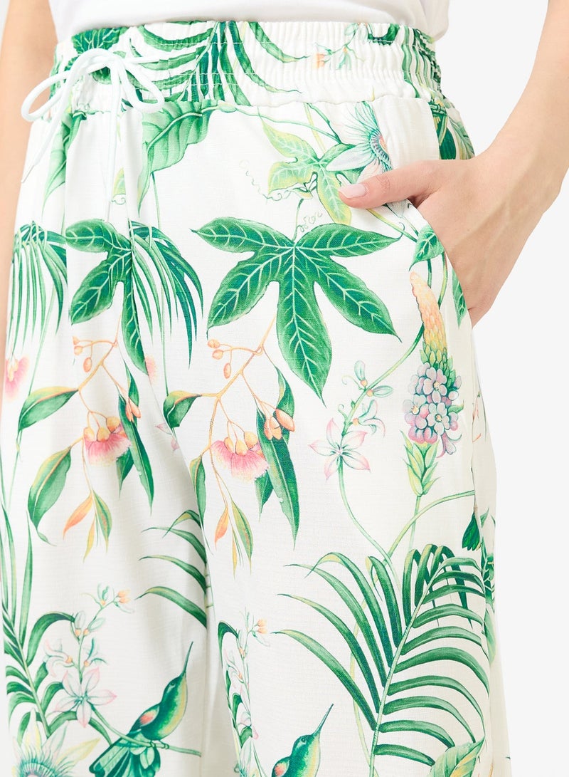 جينجر بنطلون مريح بطبعة زهور - Image 4