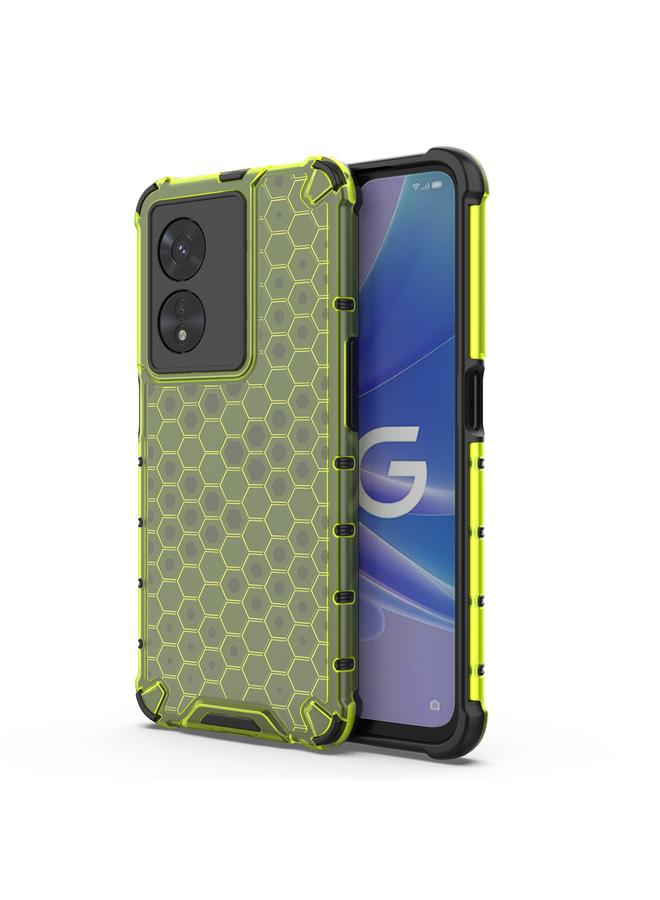 S-TOP Case For OPPO A97 5G Shockproof Honeycomb PC + TPU Phone Case - Image 1