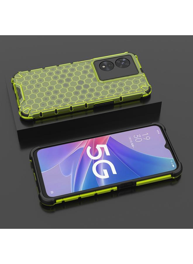 S-TOP Case For OPPO A97 5G Shockproof Honeycomb PC + TPU Phone Case - Image 3