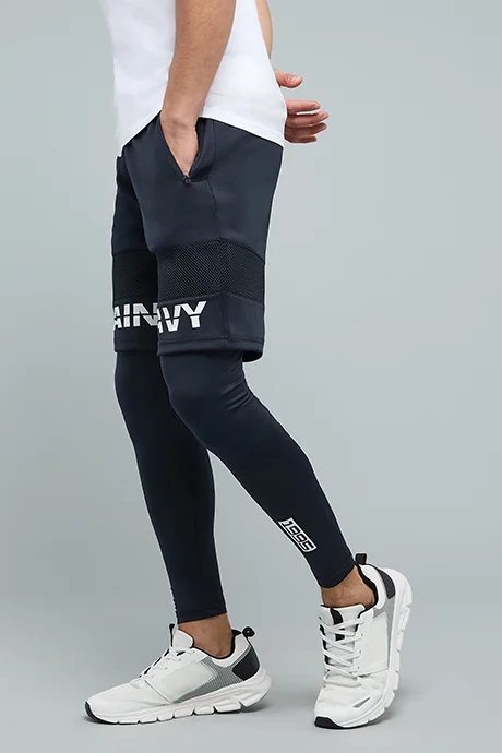 أر أند بي Typography Print Trackpants With Drawstring Waist