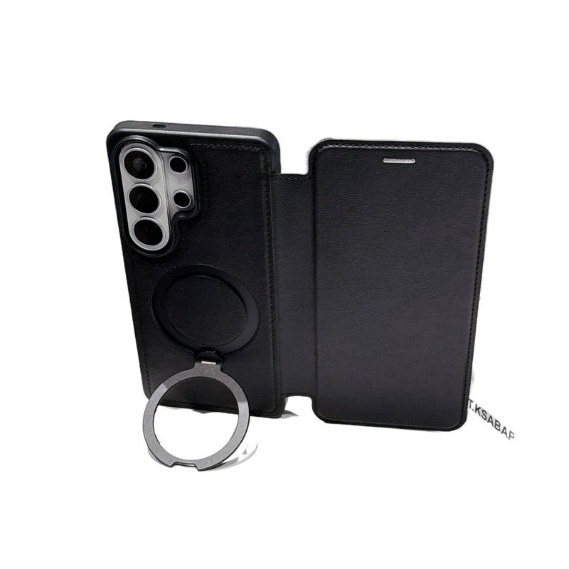 MagSafe Case | Card Holder | Cover for Samsung Galaxy A56 | Blue PU+Metal - Image 4