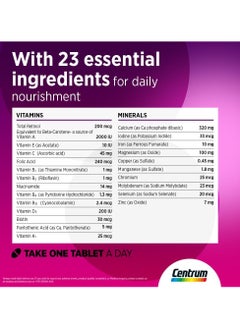 gsk Centrum Women Multivitamin Tablets 60's  - Image 2