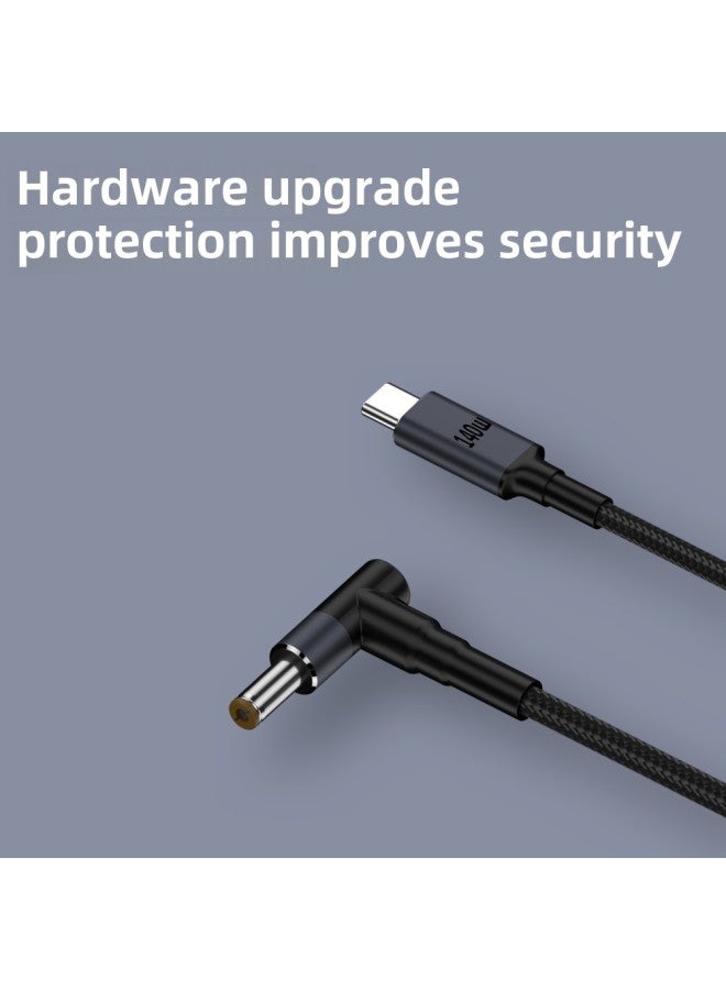 Type-C To DC Charging Applicable To HP Asus Dell Laptop PD Fast Charging Lure Power Cord 140W-Color:TypeC To 5525(28V * 5A)  - Image 5
