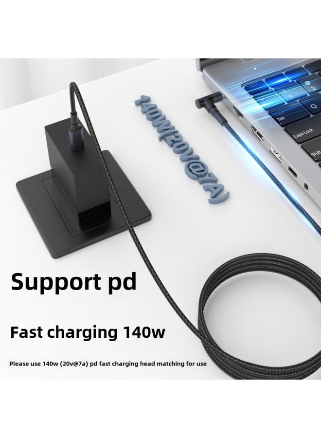 Type-C To DC Charging Applicable To HP Asus Dell Laptop PD Fast Charging Lure Power Cord 140W-Color:TypeC To 5525(28V * 5A)  - Image 3