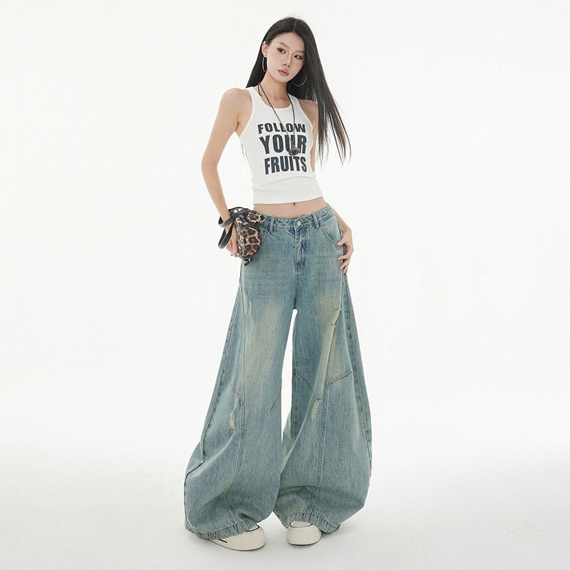 Unisex Casual Daily Denim Jeans - Image 5