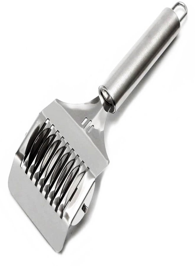 CRAZYGOL Stainless Steel Noodle Roller Cutter Tool Kitchen Helper Pastry Cutter (Pack of 1) - Image 1