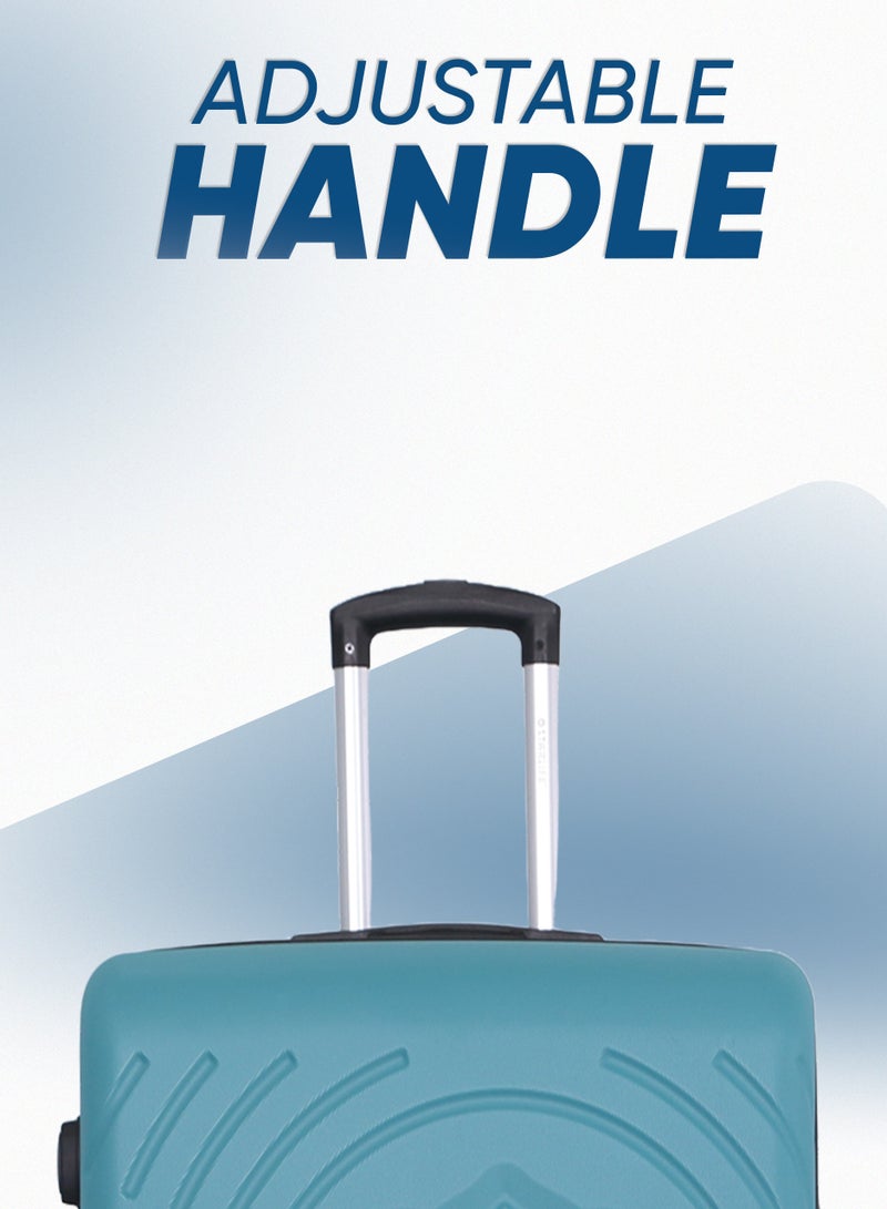 ستار لايف مجموعة حقائب سفر بعجلات من الجانب الصلب ABS مكونة من 3 قطع بعجلات دوارة مع قفل أرقام - Image 2