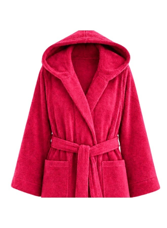 TM HOME Luxury Hotel Bathrobe Hoddie – 100% Natural Cotton with Premium Plush Texture  – Ultra-Soft, Absorbent & Elegant Unisex Design - Image 3