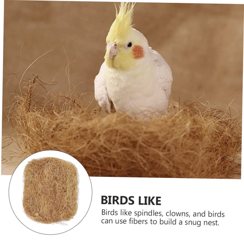 Natural Coconut Fiber Pet Nesting Mat Light Brown Coir Bedding For Small Animals - Image 5