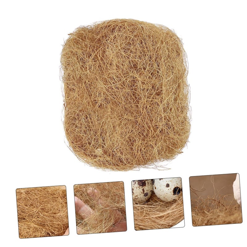 Natural Coconut Fiber Pet Nesting Mat Light Brown Coir Bedding For Small Animals - Image 3