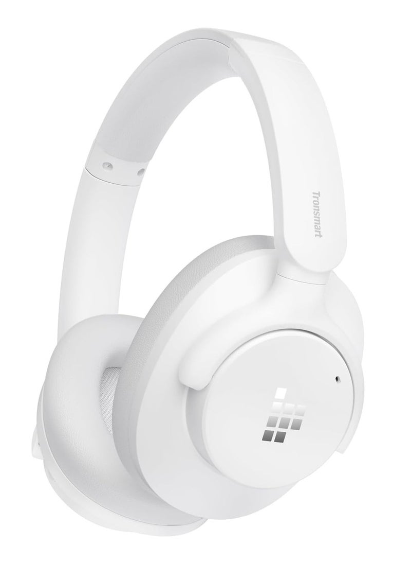 Tronsmart Tronsmart Q20S hybrid active Noise Cancelling Headphones, Wireless Over Ear Bluetooth Headphones with Mic, Hi-Res Audio, 60H Playtime, Deep Bass Custom EQ via App, Comfort Fit, for Travel Home Office White  - Image 1