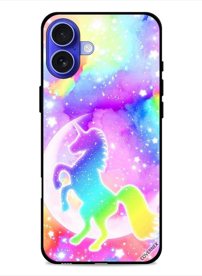 Covernex Apple iPhone 16 Protective Case Cover Rainbow Unicorn - Image 1