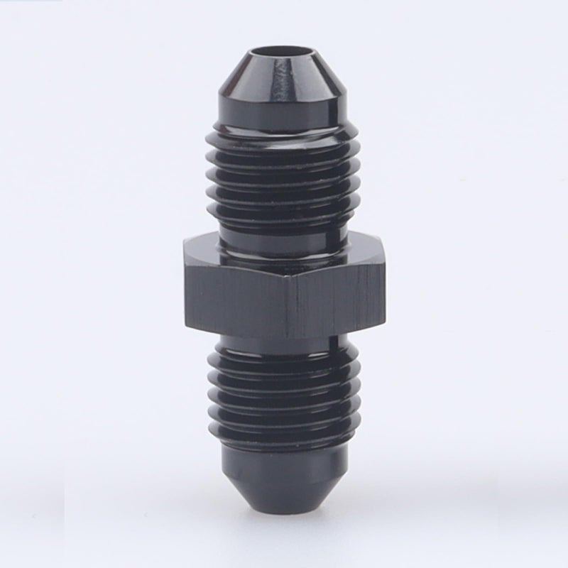 AC PERFORMANCE 3 AN Male Flare to 3 AN Male Coupling Hose Union Fuel Fitting Adapter Aluminum Black