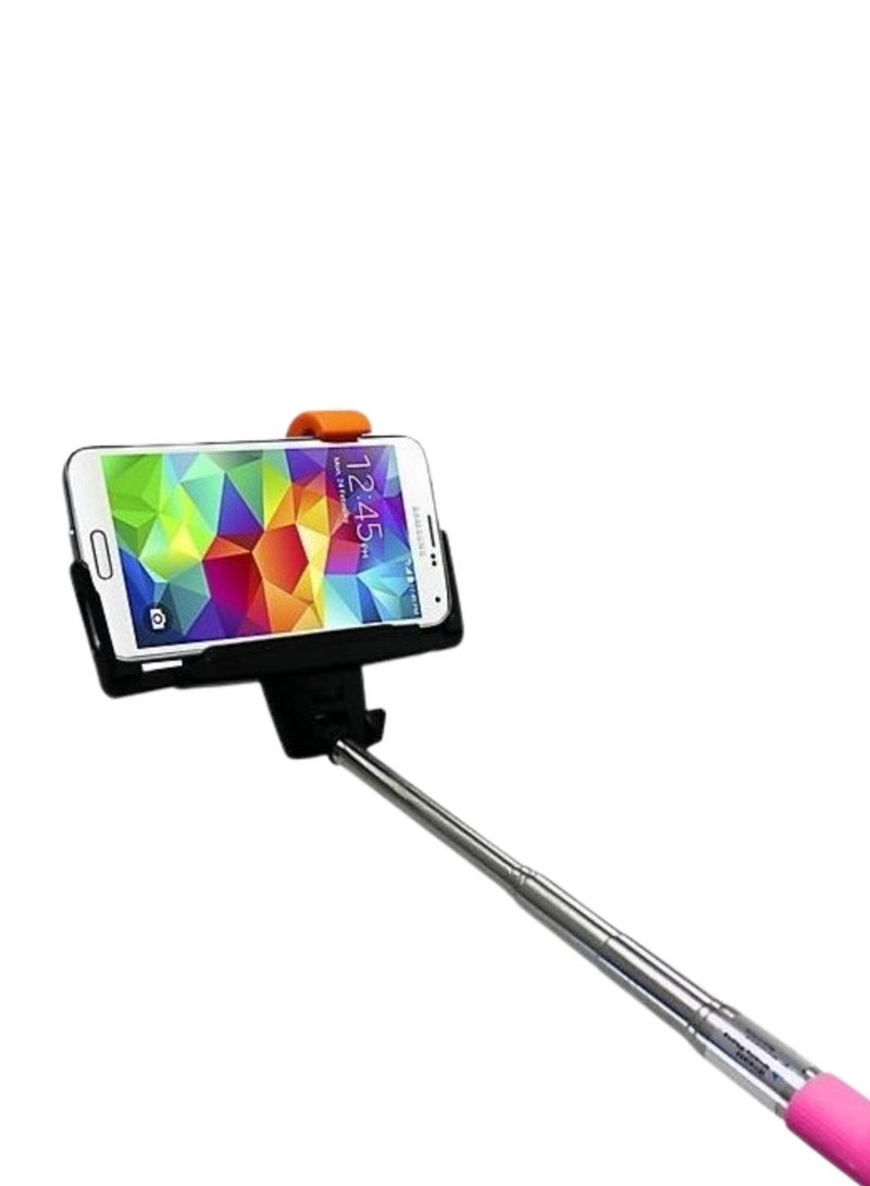 Selfieonastick Bluetooth Selfie Stick Wireless Extendable Android IOS Compatable  Pink - Image 1