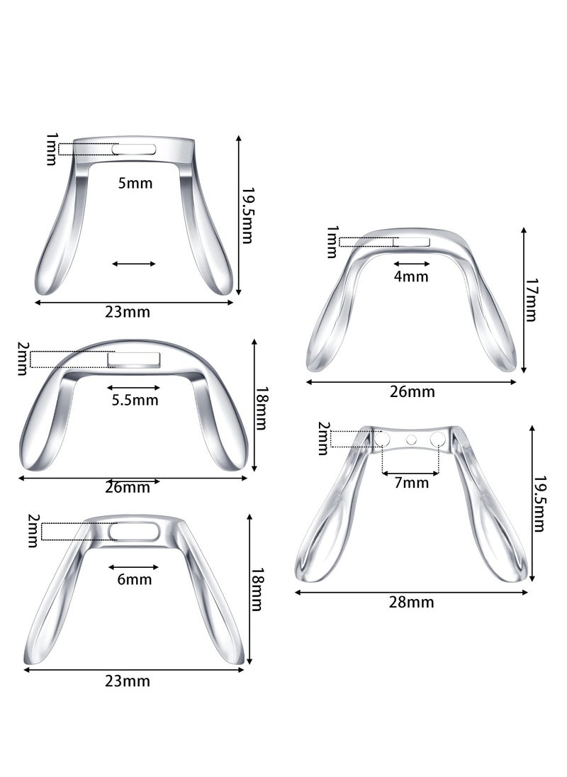 24-Piece U-Shaped Eyeglasses Nose Pads Set - Anti-Slip Plastic Support Retainers for Glasses and Sunglasses, Includes 6 Styles of Comfortable Nose Pieces. Perfect Eyewear Accessories! - pzsku/Z44AEC3DDFE1A0B0E93C5Z/45/_/1723097136/9ccdc3ea-abfa-4c9b-a66d-c46c25f65e20