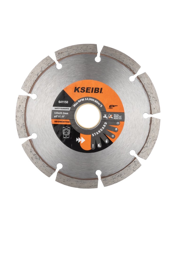 KSEIBI SINTERED DIAMOND DISCS/SEGMENTED 115x22.2MM – High Performance for Concrete, Stone & Masonry - Image 2