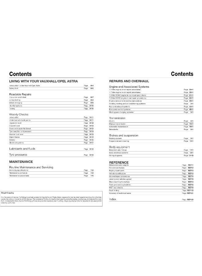 Vauxhall/Opel Astra Diesel (May 04 - 08) Haynes Repair Manual - Image 3