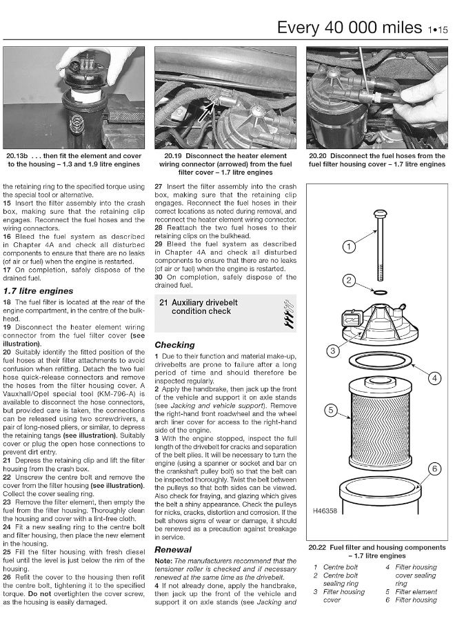 Vauxhall/Opel Astra Diesel (May 04 - 08) Haynes Repair Manual - Image 4