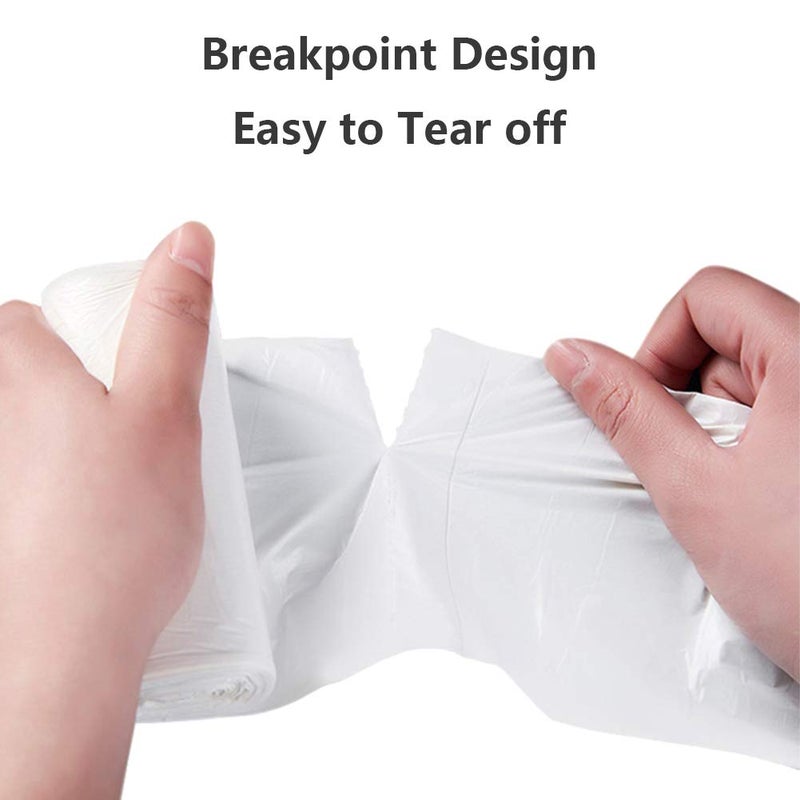 Magesh Small Trash Bags, Magesh 4 Gallon Trash Bag/Small Garbage Bags, Strong Wastebasket Liners for Bathroom Bedroom Office Trash Can, Clear 200 Counts - Image 4