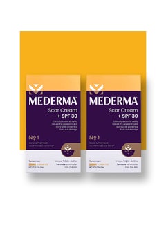 Mederma Mederma Scar Cream Plus SPF 30, Sunscreen, Protects from Sun Damage, Reduces the Appearance of Scars, 40 Grams, (2 x 20g) 