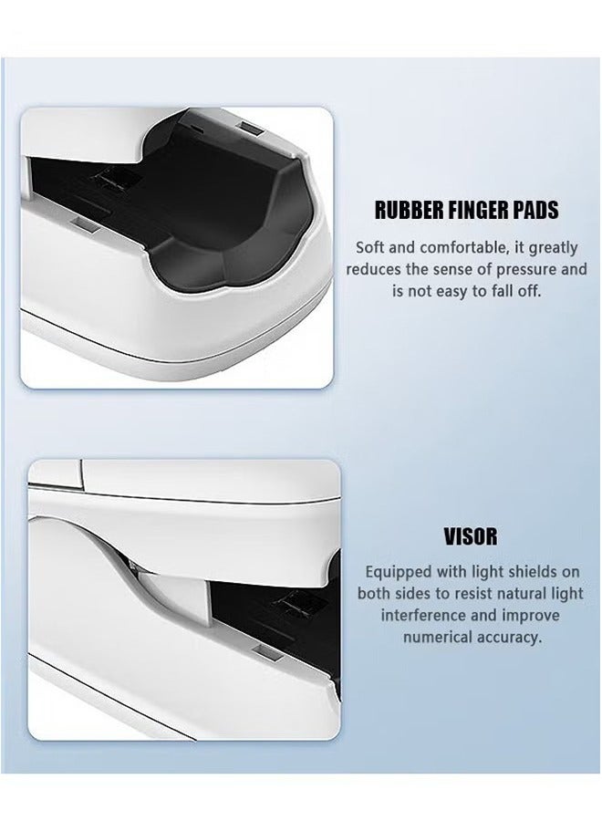 أوشن مقياس تأكسج نبضي طرف الإصبع، مقياس الأكسجين مقياس تأكسج نبض الإصبع، مقياس تأكسج أكسجين الدم مراقب، دقة قراءة نبض SpO2، عرض OLED المحمول للكشف عن الرياضيين المتحمس - Image 5