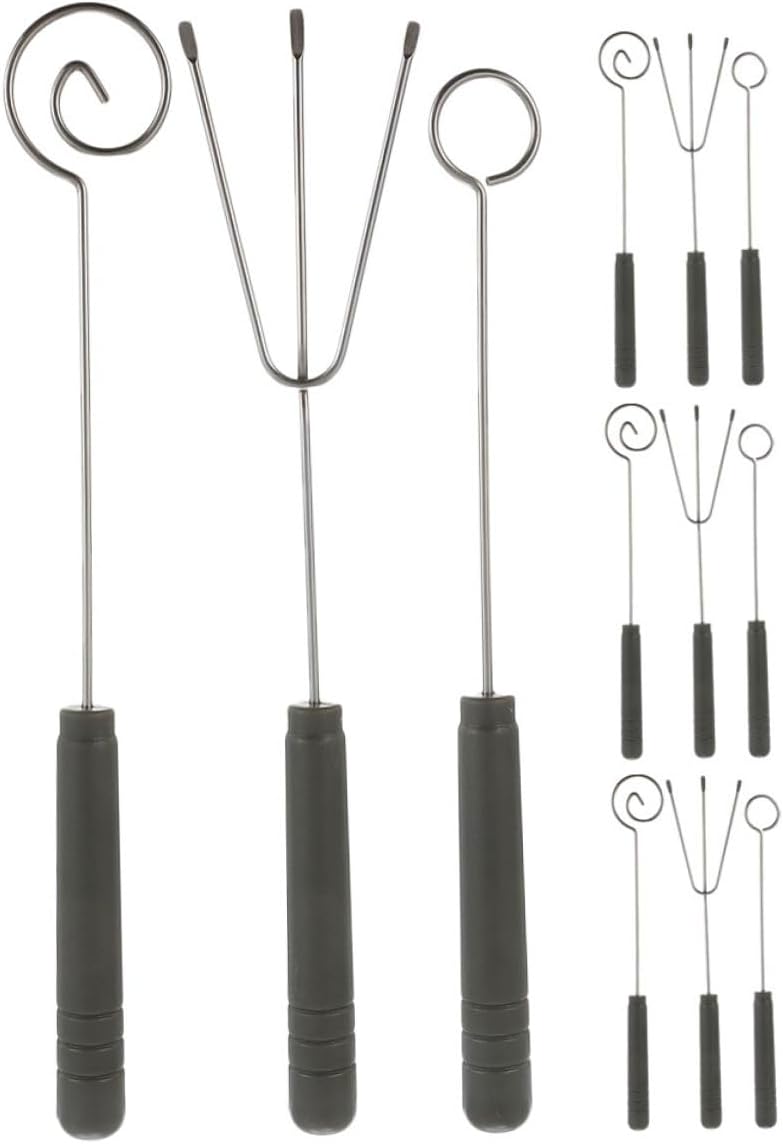 Stainless Steel Fondue Forks Set 12pcs – Chocolate and Cheese Dipping Tools for Dessert, DIY Decorating Utensils for Fondue Parties and Home Gatherings - Image 1