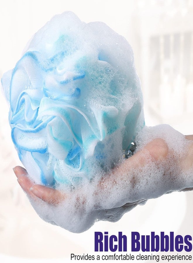 Shellwei 48 Pack Bath Sponge Shower Loofahs Bulk Pack 50g Soft Net Body Scrubber Shower Pouf Sponge Ball Body Mesh Pouf Exfoliating Bath Scrunchies for Men and Women - Image 4