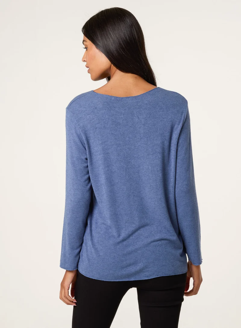 بلو فانيلا Diamante Star Long Sleeve Jumper