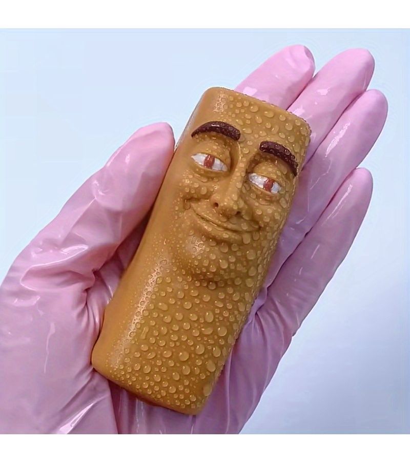 Tongtong Shahur Stick Man Brown DIY Slow Rising Bubble TPR Toy - Image 5