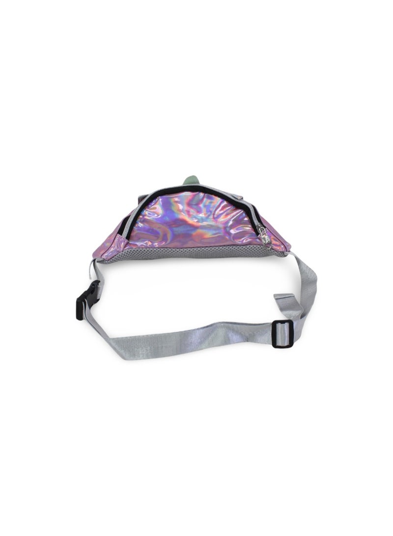 Waist Bag – Shiny Pink with Unicorn Design - Image 2