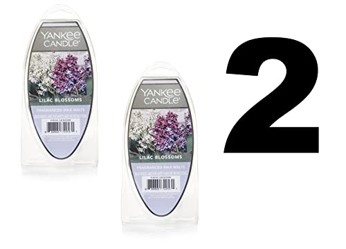 Yankee Candle Lilac Blossoms Fragranced Wax Melts 2 Units NET WT 26 OZ 75g Each