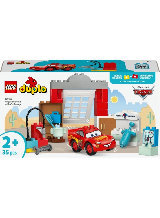 LEGO DUPLO Disney Pixar Cars McQueen’s Visit to Doc’s Garage 10456 Building Set (35 Pieces) - Image 2