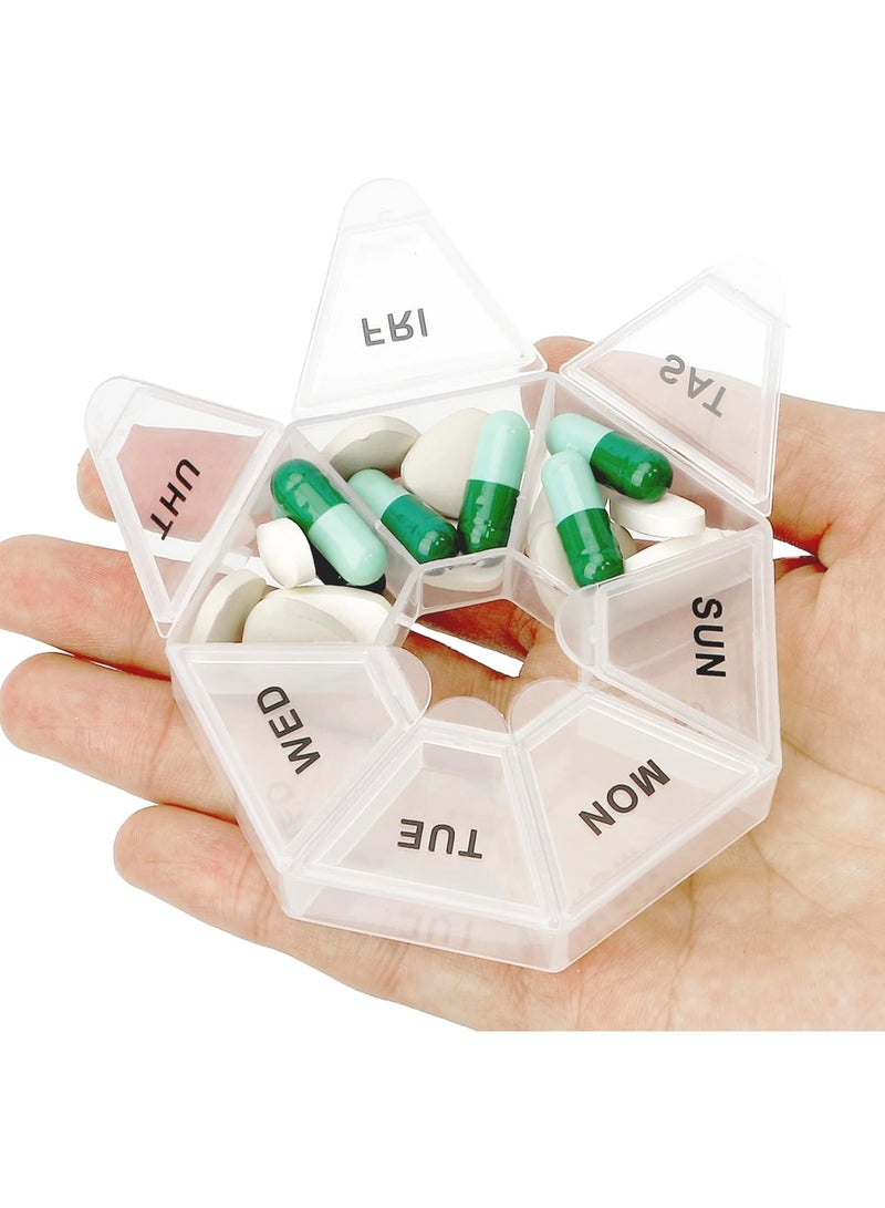 7-Day Pill Box – Weekly Pill Organizer for Vitamins, Cod Liver Oil, Supplements or Medication – Travel-Friendly, Work & Home Use, Portable Daily Pill Storage Container - Image 1