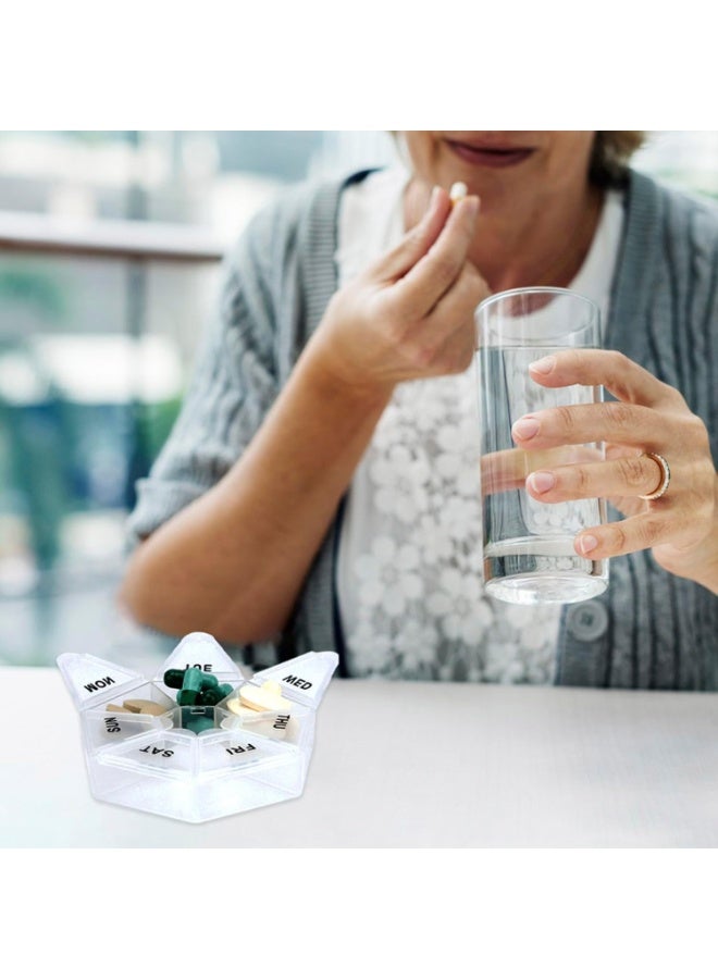 7-Day Pill Box – Weekly Pill Organizer for Vitamins, Cod Liver Oil, Supplements or Medication – Travel-Friendly, Work & Home Use, Portable Daily Pill Storage Container - Image 4