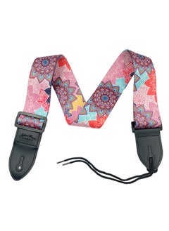 Mike Music Adjustable Pink Mandala Guitar Strap - Comfortable & Stylish Design with Genuine Leather Ends, Suitable for All Ages (93-158 cm) - pzsku/Z44AFBD5C249A1433833CZ/45/_/1717063343/ffca6e6b-1bee-4a02-b87e-11a725db114f