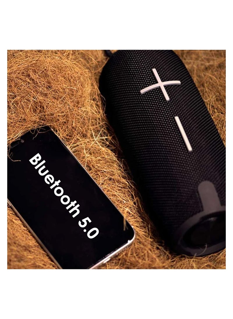 Energizer BTS-162 BTS Portable Bluetooth Speaker, IPX6 Waterproof, 16W RMS 8Wx2 - Dual Core Speakers, FM, MicroSD, USB And AUX Slots Black - Image 5