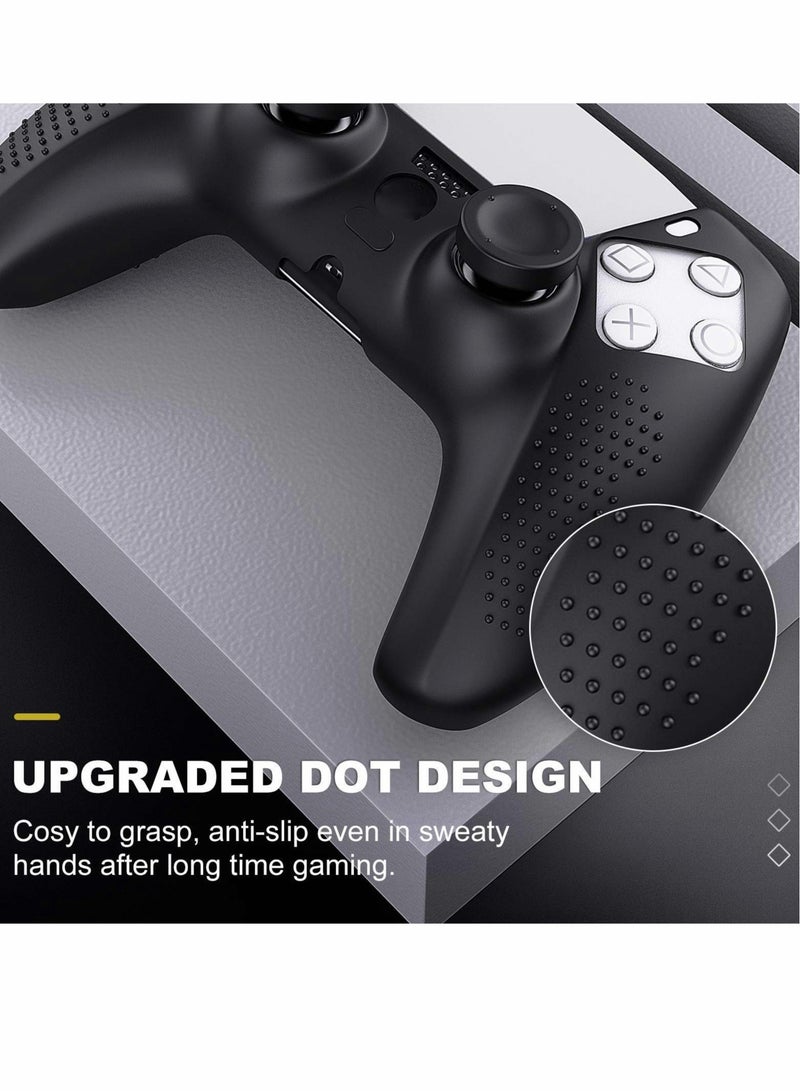 Captaintech Case for PS5 Controller Skin, Anti-Slip Silicone Cover Skin with 8 Thumb Grip Caps - Image 4