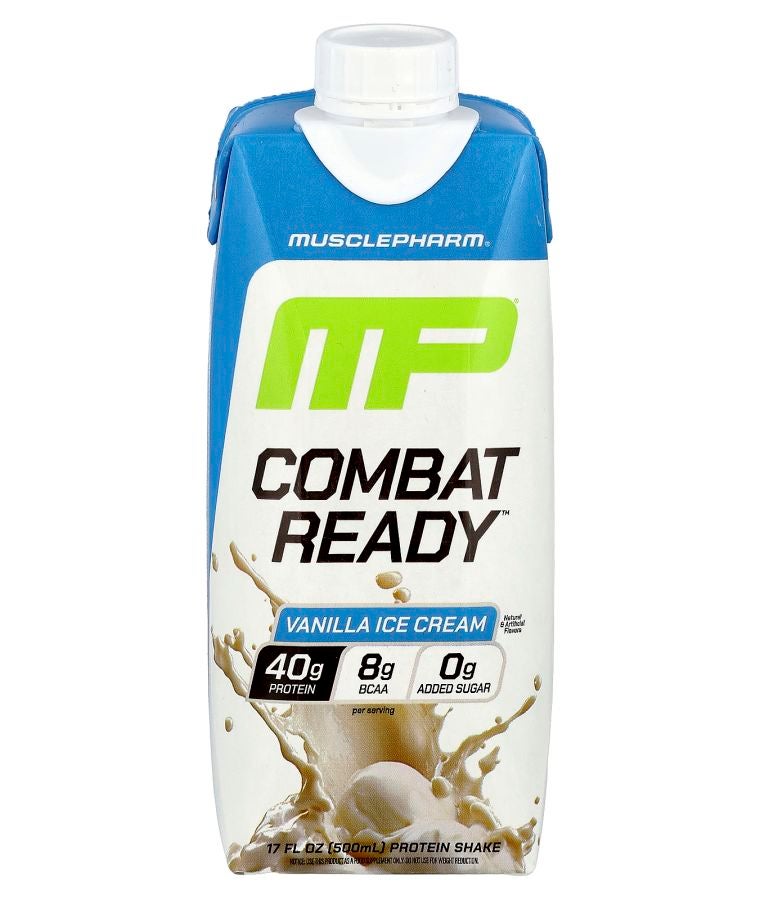 MusclePharm Combat Ready™ Protein Shake Vanilla Ice Cream 17 fl oz (500 ml)