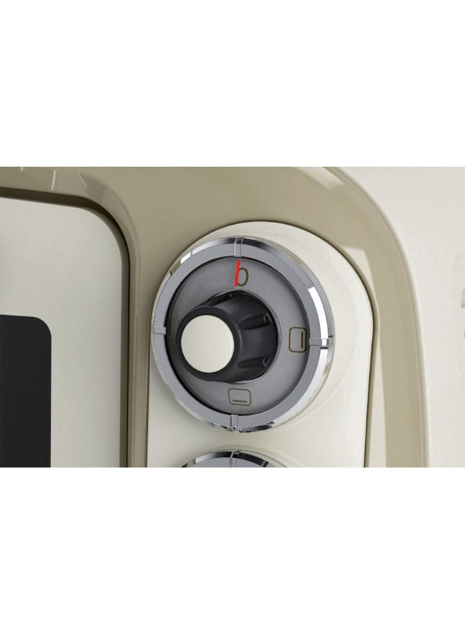 أريتي 1380W Vintage Electric Oven Beige and White 18 Liter 00C097903ARAS 18 L 1380 W 00C097903ARAS Beige and White - Image 3