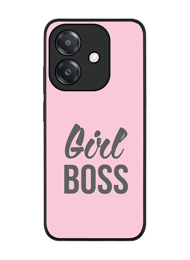 Stylizedd For Oppo A60 5G / A3 5G / A3x 5G Case,Slim fit Camera Protection, Shockproof Thin Phone cover - Girl Boss (Pink) - Image 1
