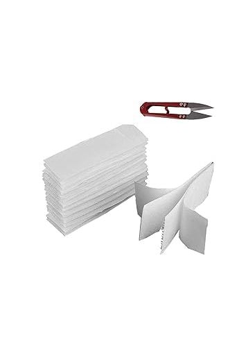 RED WIND - RED WIND 5 Inches Self Adhesive Hook and Self Adhesive Loop Tape Pieces_20MM_with Easy Removal Sticker_5 Pairs_White Color DBFRQ - Image 1