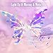 GOLDGE LED Electric Fairy Wings for Girls Moving Butterfly Wings with Lights Music Toy for Halloween Valentine Birthday Christmas Party Costume Princess Cosplay and DressUp Multicolored - Image 4