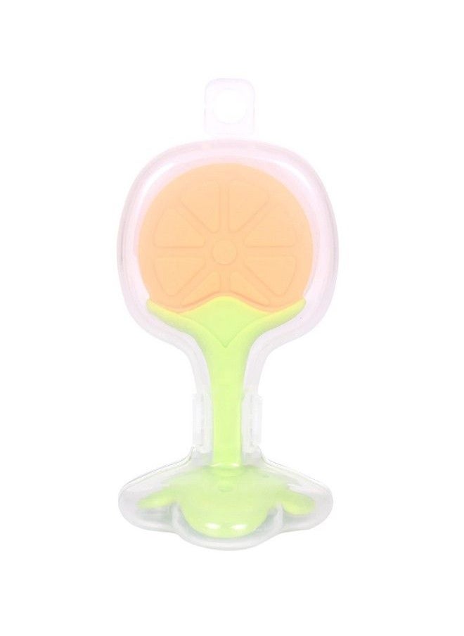 The Little Lookers Silicone Fruit Shape Teether I 100% Bpa Free Teething Toys For Baby Toddlers Infants (Orange)  - Image 3