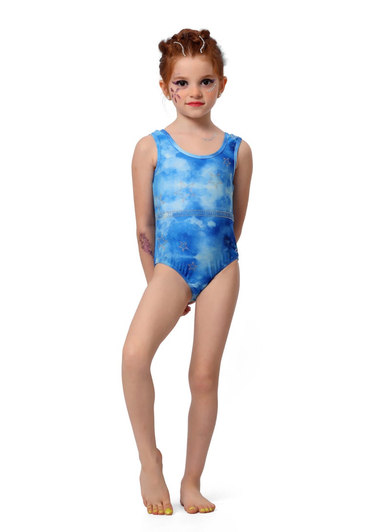 ANJA Girls' Sea Dance Gymnastics Leotard – Stretchable Lycra Fabric