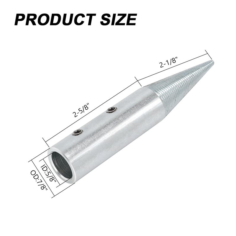 BLSGBUIDING 5/8" Spindle Tapered Threaded Adapter Left & Right Pair Suitable for 3/16"-13/16" Arbor Hole Cloth Polishing Wheel 2 PCS - Image 2