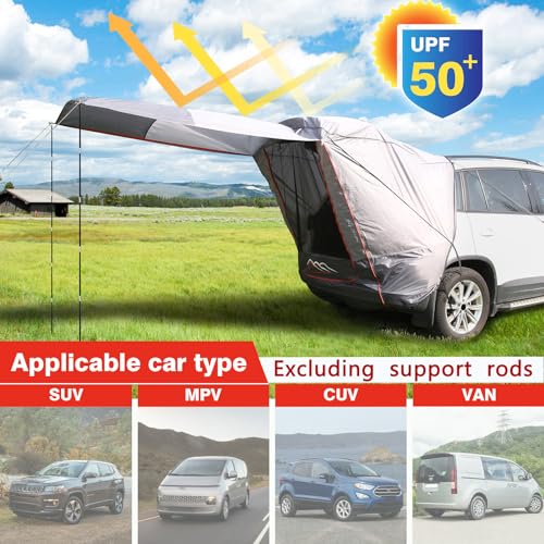 DLUCKY SUV Trunk Tents,SUV Waterproof 3500MM UPF 50+,car Camping Essentials,car Tent Rainproof, Sun Protection Sunshade, and Mesh Transparent Mosquito net - Image 5
