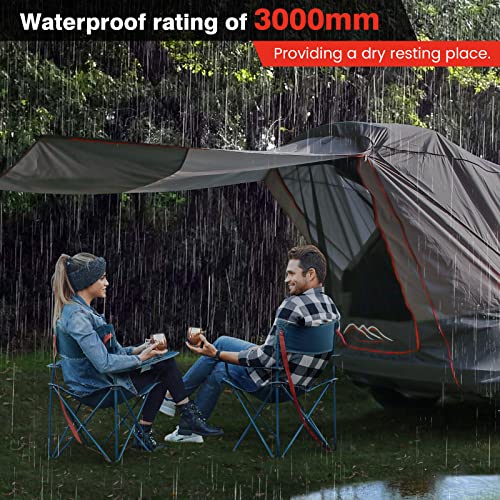 DLUCKY SUV Trunk Tents,SUV Waterproof 3500MM UPF 50+,car Camping Essentials,car Tent Rainproof, Sun Protection Sunshade, and Mesh Transparent Mosquito net - Image 3